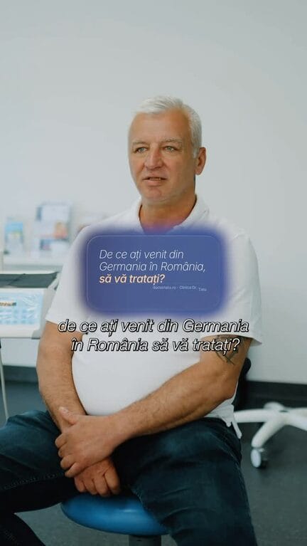 Pacient diaspora Germania — implant dentar Dr. Tatu, București Sector 6