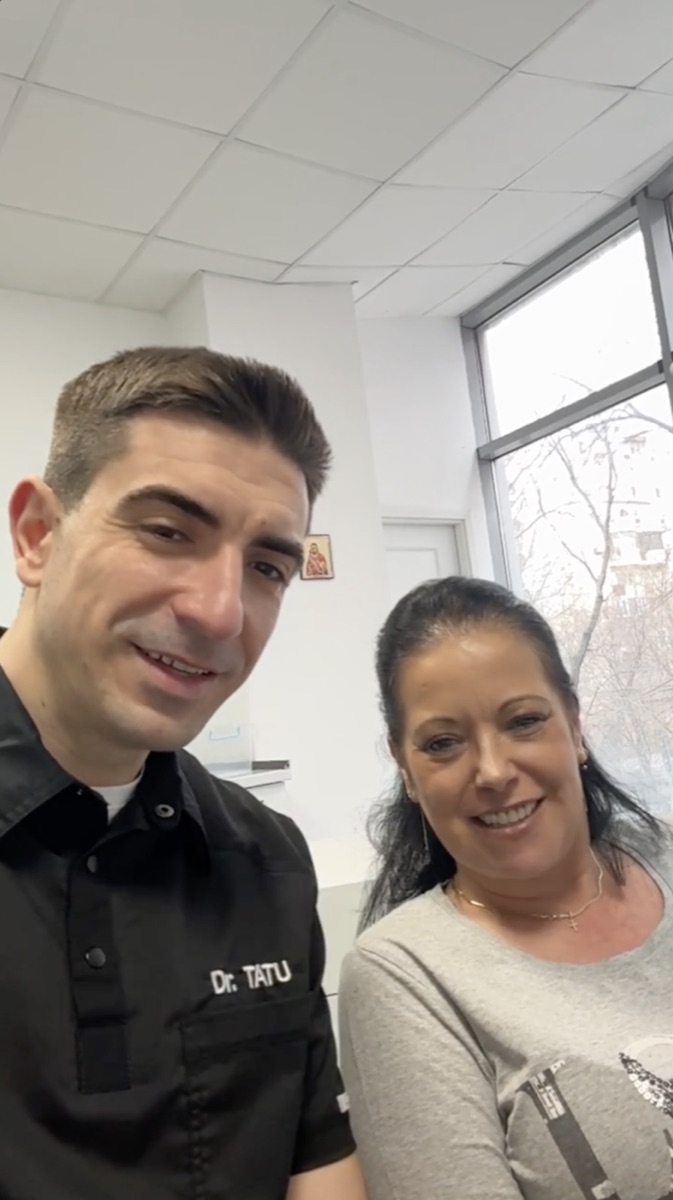 Doamna Mari, pacientă All-on-6 Dr. Tatu București